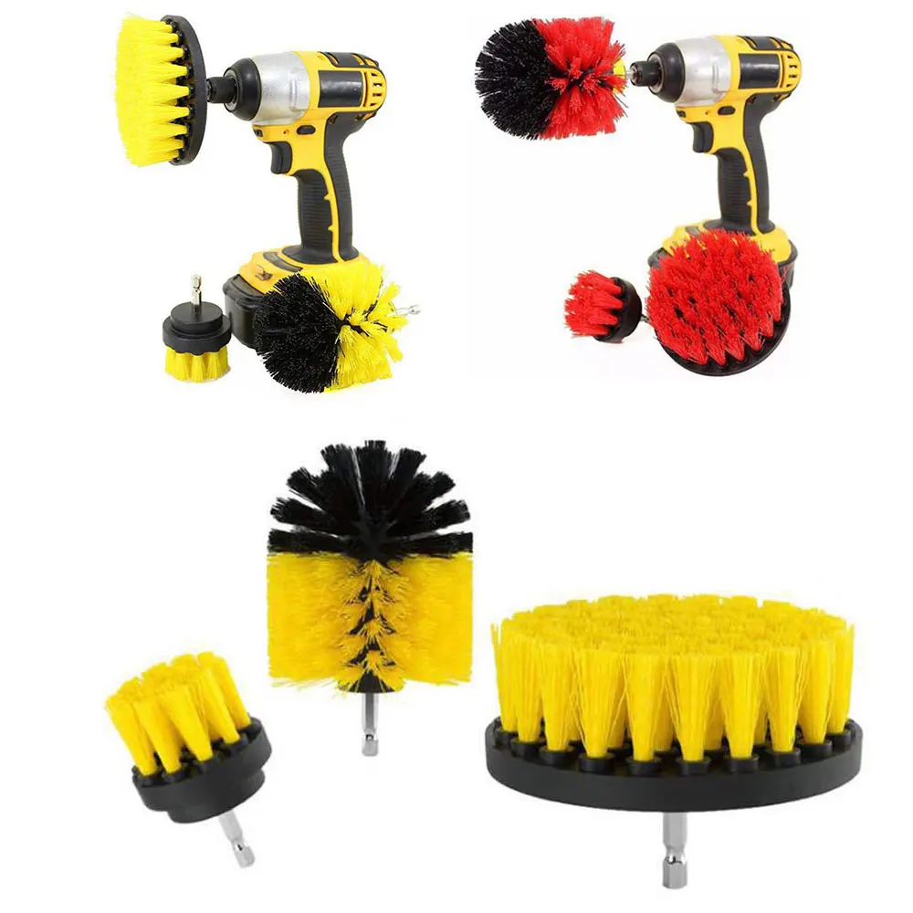 

3Pcs/set Power Scrubber Brush Set Scrubber Scrub electric Drill Brush Bathroom Tile Cleaning Drill Attachment Power Scrub Brush