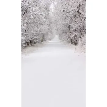 

5x7FT New arrival snowing scenic winter photography backdrops for family photo studio portrait background