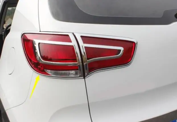 Задний фонарь хромированный ABS 2 шт./компл. для Kia Sportage r 2010 2011 2012|chrome trim|lamp chromefor kia