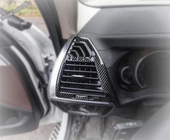 

Lapetus Side Air Condition AC Outlet Vent Frame Cover Accessories Interior Trim For BMW X3 G01 2018 2019 2020 Carbon fiber ABS