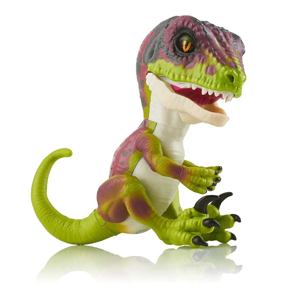 Кончик пальца динозавр электронная интерактивная игрушка для питомцев одомашненный Раптор Брюс палец Динозавр Дети Рождественский подарок игрушки для детей