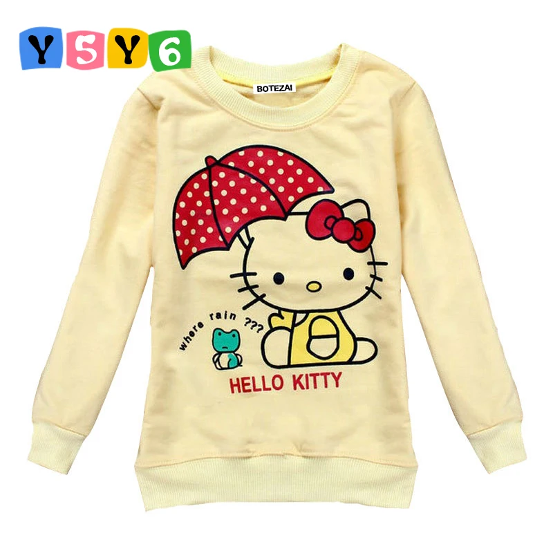 Maglietta a Maniche Lunghe da Ragazza Hello Kitty