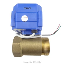 10 шт. моторизованный шаровой кран G1 1/" DN32(уменьшить порт) 2 way, 12 v, электрический клапан