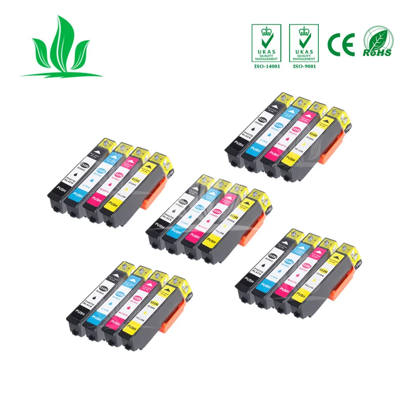 

20PCS PBCMY 33XL T3351 T3361 Ink Cartridge Compatible for Epson XP-530 XP-630 XP-830 XP-635 XP-540 XP-640 XP-645 3