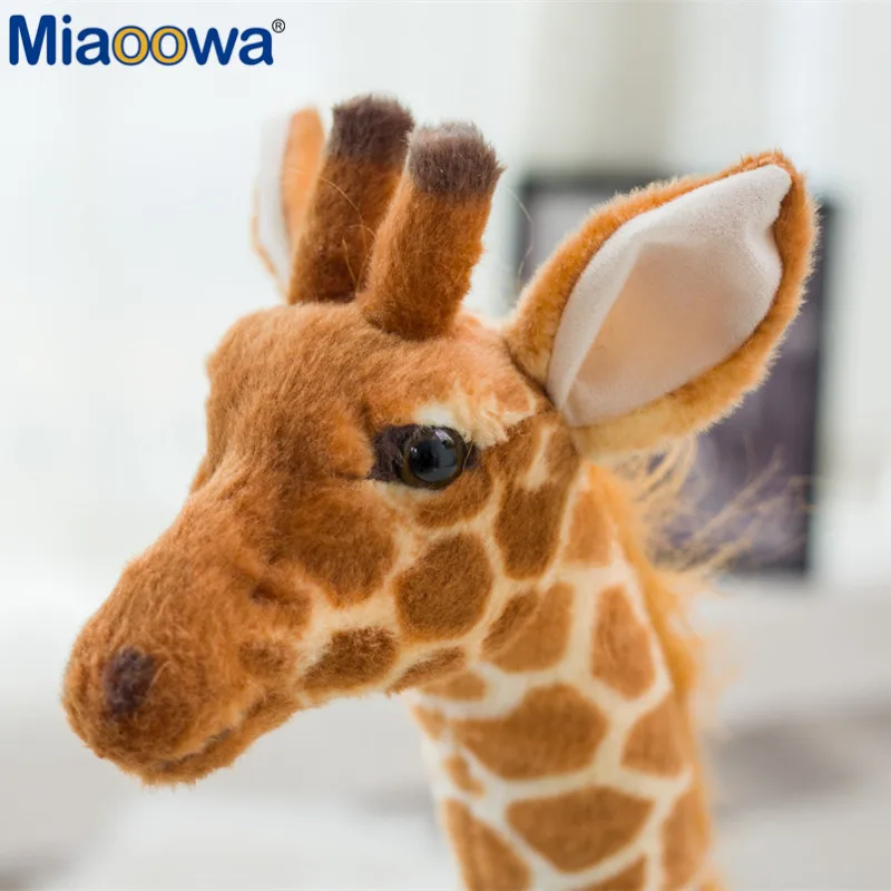 140cm Giant Real Life Giraffe Plush Toys Cute Stuffed Animal Dolls Soft Animal Deer Doll High Quality Birthday Gift Kids Toys images - 6