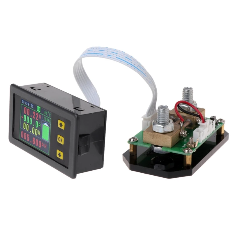DC 120V 100A 200A 300A 500A lcd комбинированный измеритель напряжения тока кВт-ч Ватт метр 12v 24v 48v 96V емкость батареи монитор питания