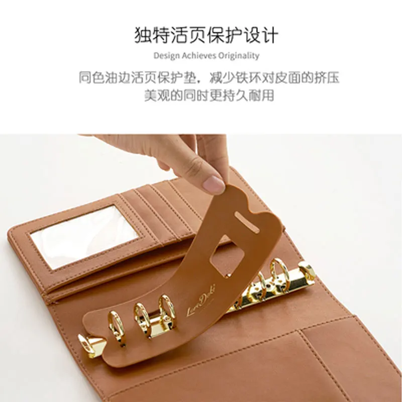 Lovedoki блокнот с логотипом на заказ 2019 Обложка Dokibook карамельного цвета A6 BinderTime Planner