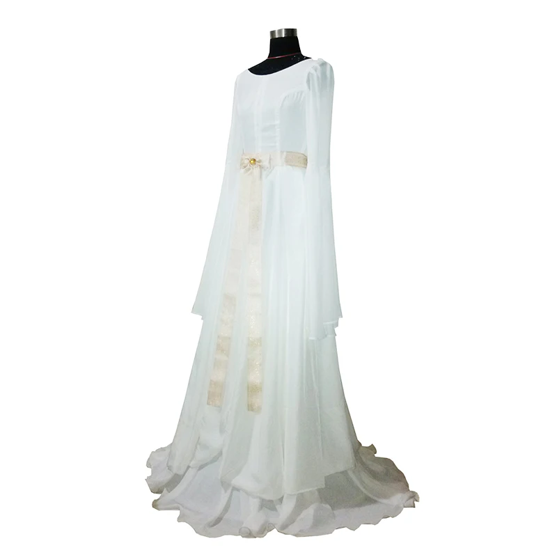 NewWomenElegantClothesFairyQueenLadyGaladrielCosplayCostume