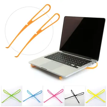 

Tablet Cooling Rack Stand Holder 1 Pair Portable Plastic Laptop Bracket Stand Holder Cooler Pad for Notebook Macbook Clearance