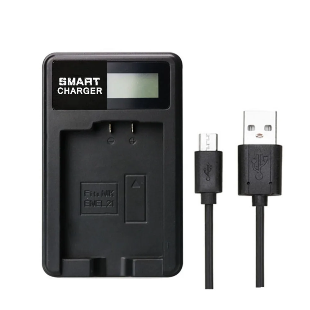 

ENEL-21 EN-EL21 ENEL21 EL21 LCD Single Charger Battery Charger for Nikon 1 V2,1V2,SingleMacro Coolpix A J1 J2 J3 S1.