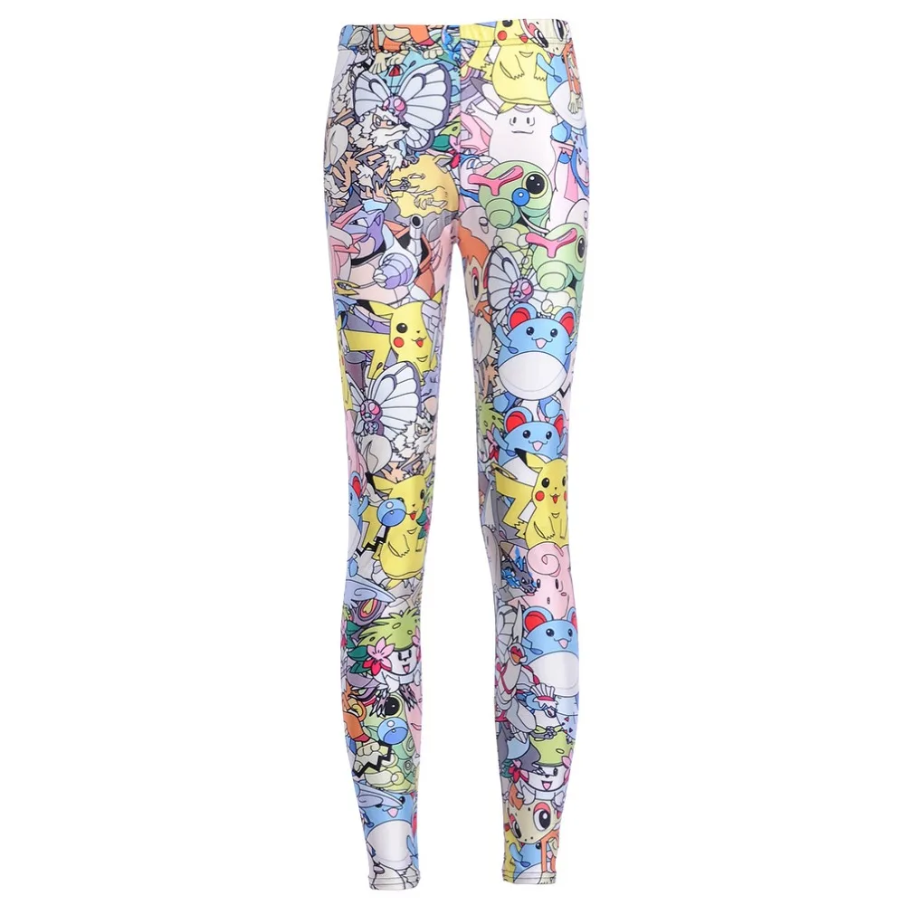 

New Arrival Galaxy Print Cartoon Leggings Women Digital Printing Beautiful Pokemon Trousers Fitness Pants Drop Shipping