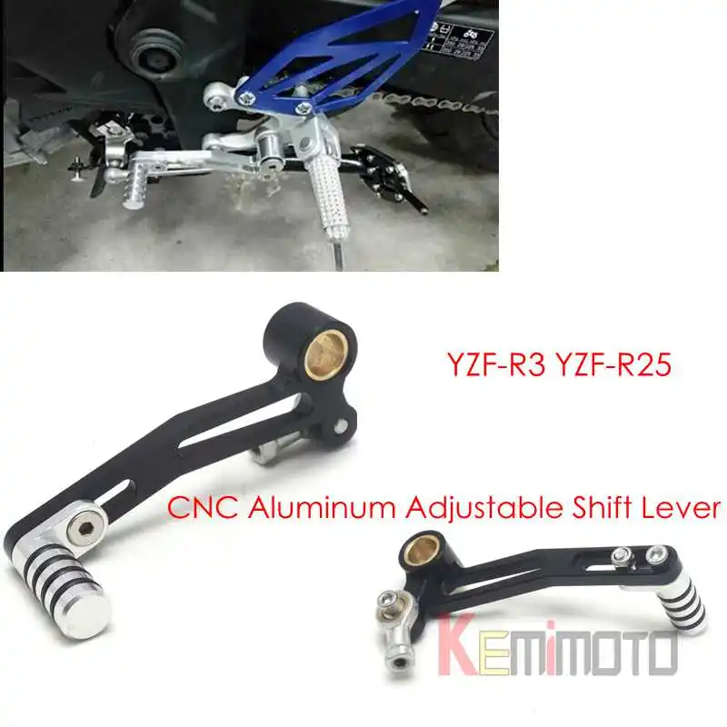 YZF R3 YZF R25 CNC Aluminum Adjustable Shift Lever For YAMAHA YZF R3