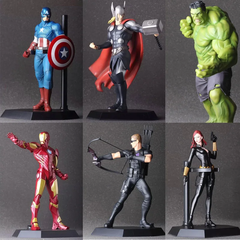 

Avengers Superhero Hulk Iron Man Hawkeye Thor DC Wolverine Green Arrow PVC X-Man Deadpool Action Figure Model Collection Toy