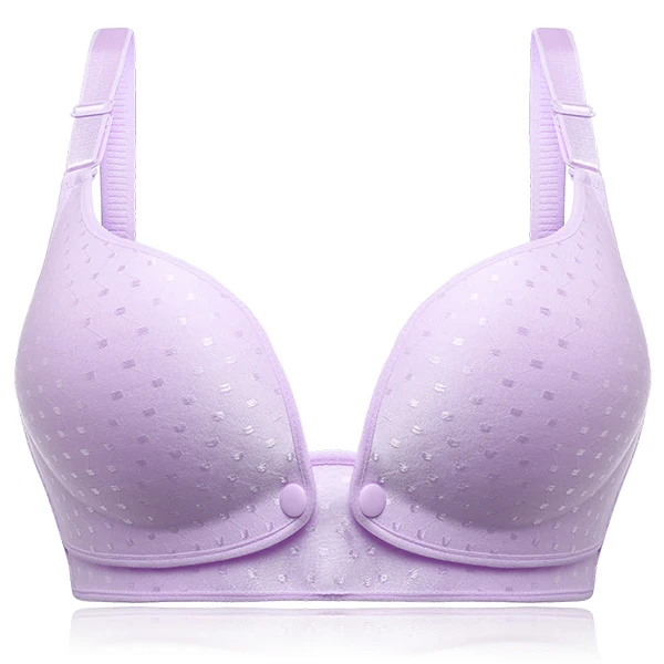 Cotton Nursing Maternity Bra Front Closure Wireless Adjustable Nursing Bras Breastfeeding Bra For Pregnant Women Underwear