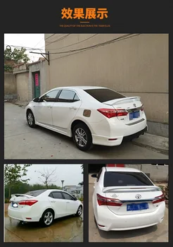 

Fit for TOYOTA corolla tiger Ellis 2014-2016 ABS rear spoiler rear wing DIFFERENT color spoiler