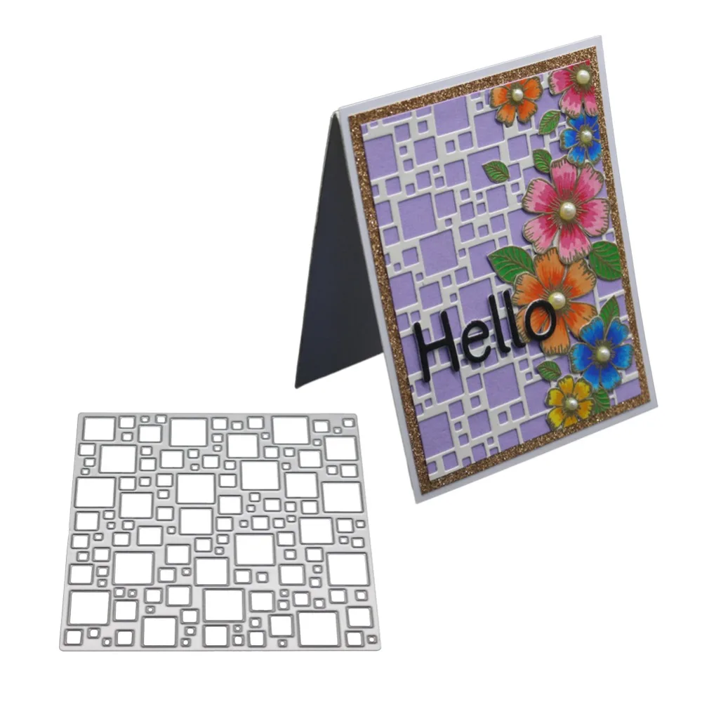 

Square Frames Metal Cutting Dies Stencil For DIY Scrapbooking Card Making Album Embossing Background Stamps And Dies New 2019
