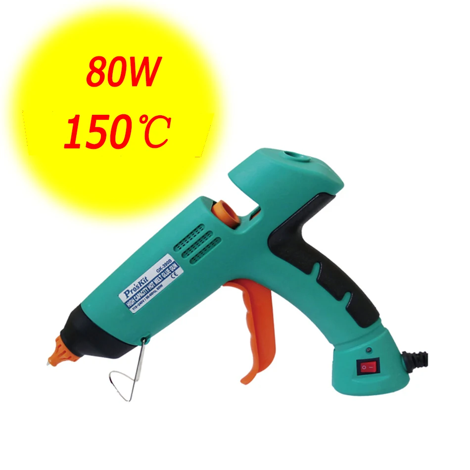 GK 390H Professional hot melt Glue gun Craft With LED melt adhesive