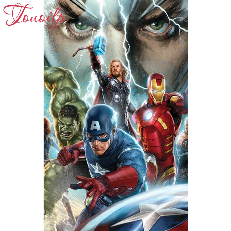 5d Marvel Super Hero 20x30 diamond embroidery,5d diamond Painting cross