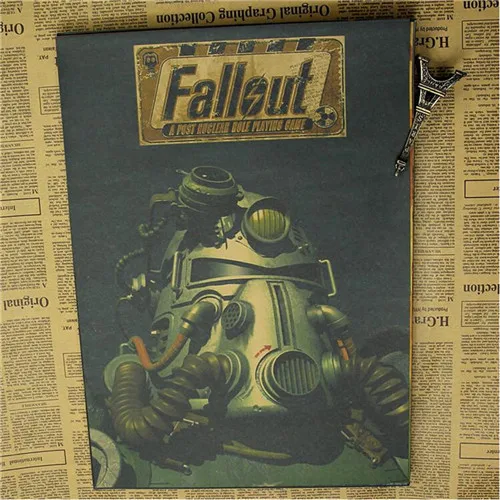 Винтажный игровой плакат Fallout 3 4, детская комната, домашний декор, игровой рисунок, ретро крафт настенная бумажная наклейка, декоративные наклейки на стены - Цвет: Style 3