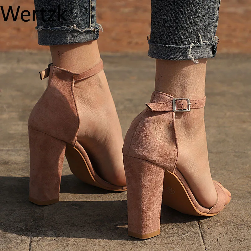 Женские босоножки с открытым носком Chaussures летние ремешком на щиколотке высоком