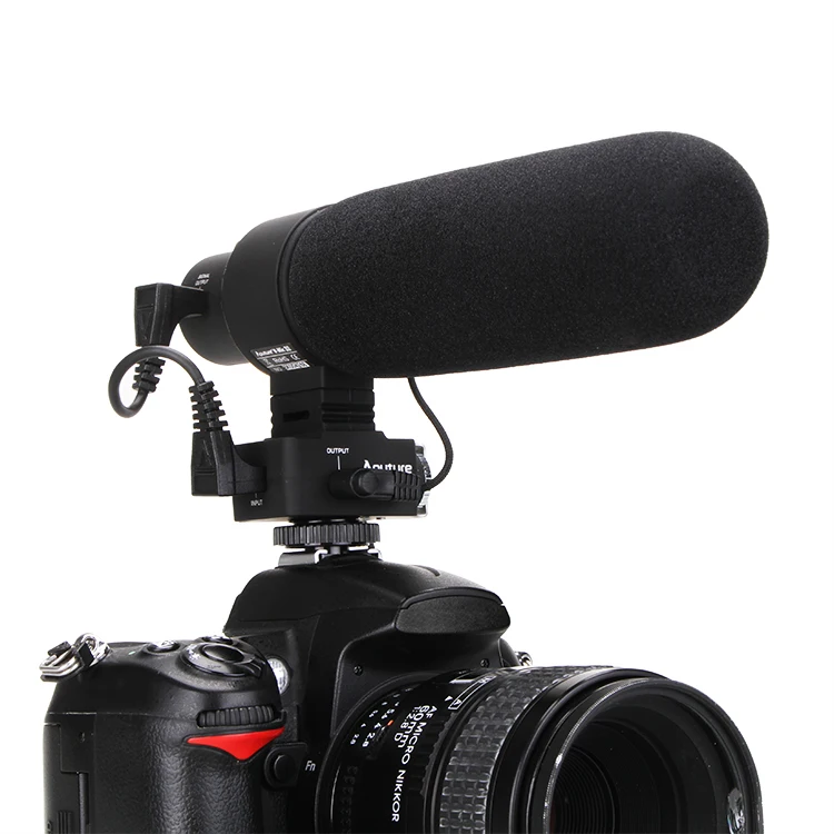 

Aputure V-Mic D2 Sensitivity Adjustable Directional Condenser Shotgun Microphone for Nikon Sony Canon Panasonic DSLR Camera