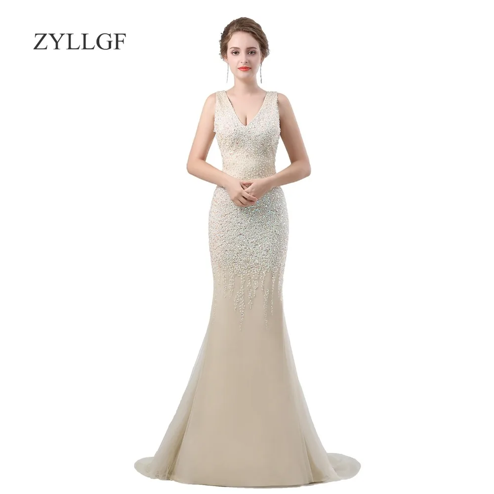 ZYLLGF Kleding Moeder Van De Bruid сексуальные Формальные Свадебные платья для гостей роскошный