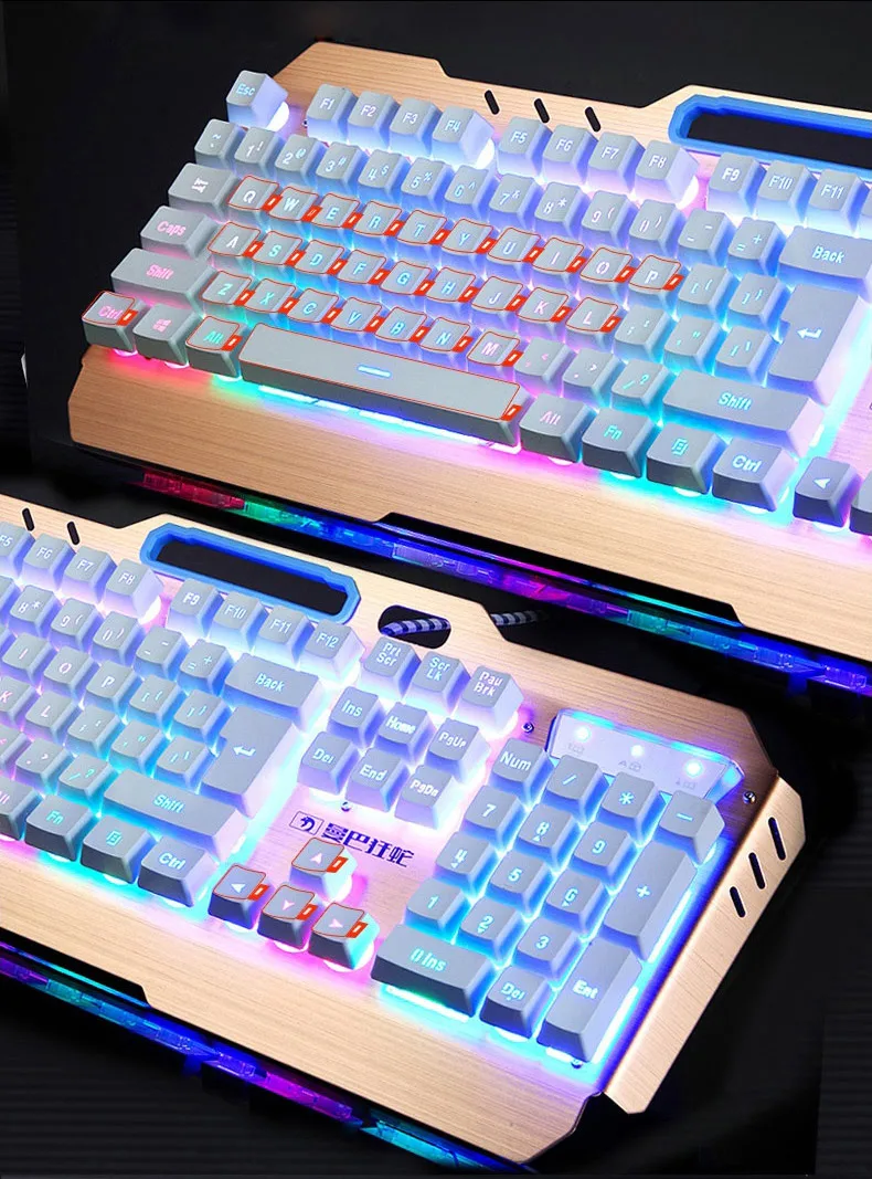 Novo teclado de jogos com fio 104
