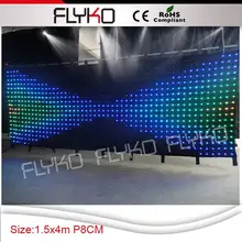 P8CM Высокая яркость led видео занавес для свадьбы