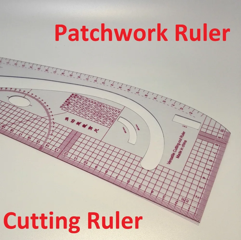 Multifunctional patchwork ruler plastic cutting ruler clothing sample
