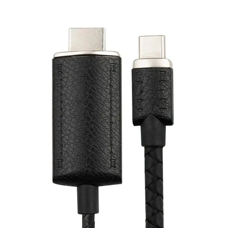 2 м 4 к USB C к HDMI кабель нейлоновый Плетеный многоканальный экранирующий сплиттер Тип C HDMI тот же экран адаптер видео кабель для Macbook