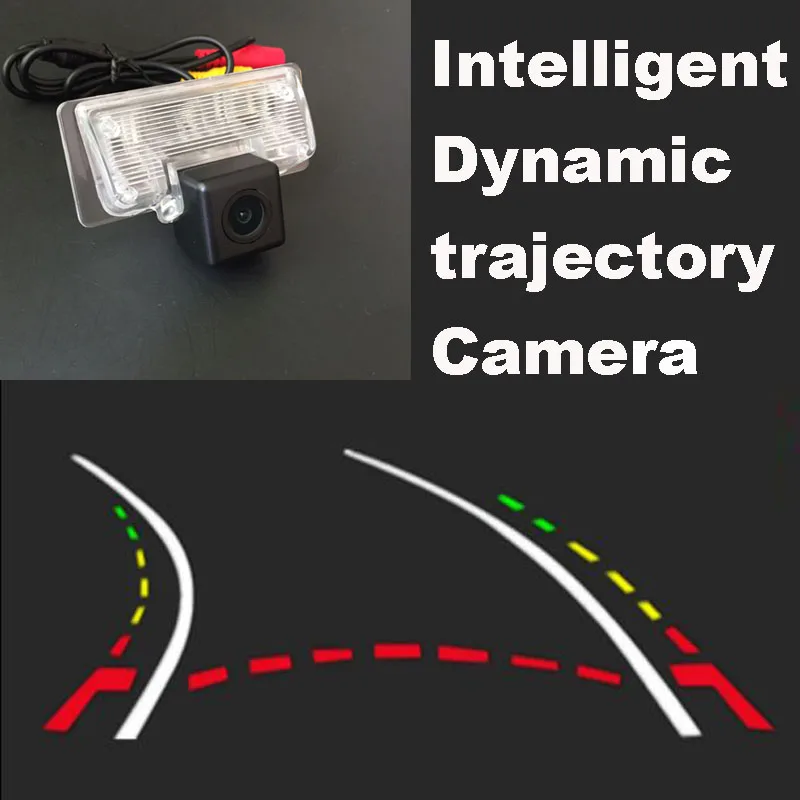 

Thehotcakes Wire / Wireless Car Intelligent Reversing Trajectory Tracks Rear View Camera For Nissan Latio Tiida Versa Sedan