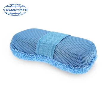 

Car Wash Sponge 8 Shape 23*12*6cm Blue or Orange Easy To Grip Detailing Cleaning Tools Auto Clean