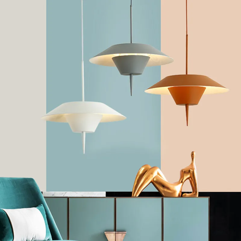 

Nordic Macaron Denmark Designer Dining Room Pendant Light Creative Concise Loft Led Hanging Light Bedside Bar Light Fixtures