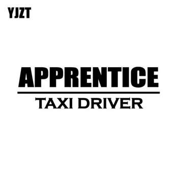 

YJZT 20*5.8CM TAXI DRIVER APPRENTICE Cab Decals Car Window Sticker Black/Silver Vinyl S8-1665