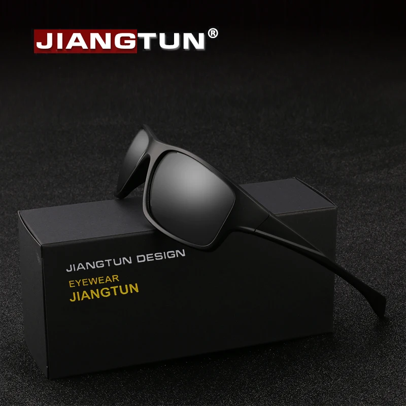 

JIANGTUN New Fashion Polarized Sunglasses Men High Quality TR90 Sun Glasses Male Driving Travel Eyewear UV400 Oculos JT8703