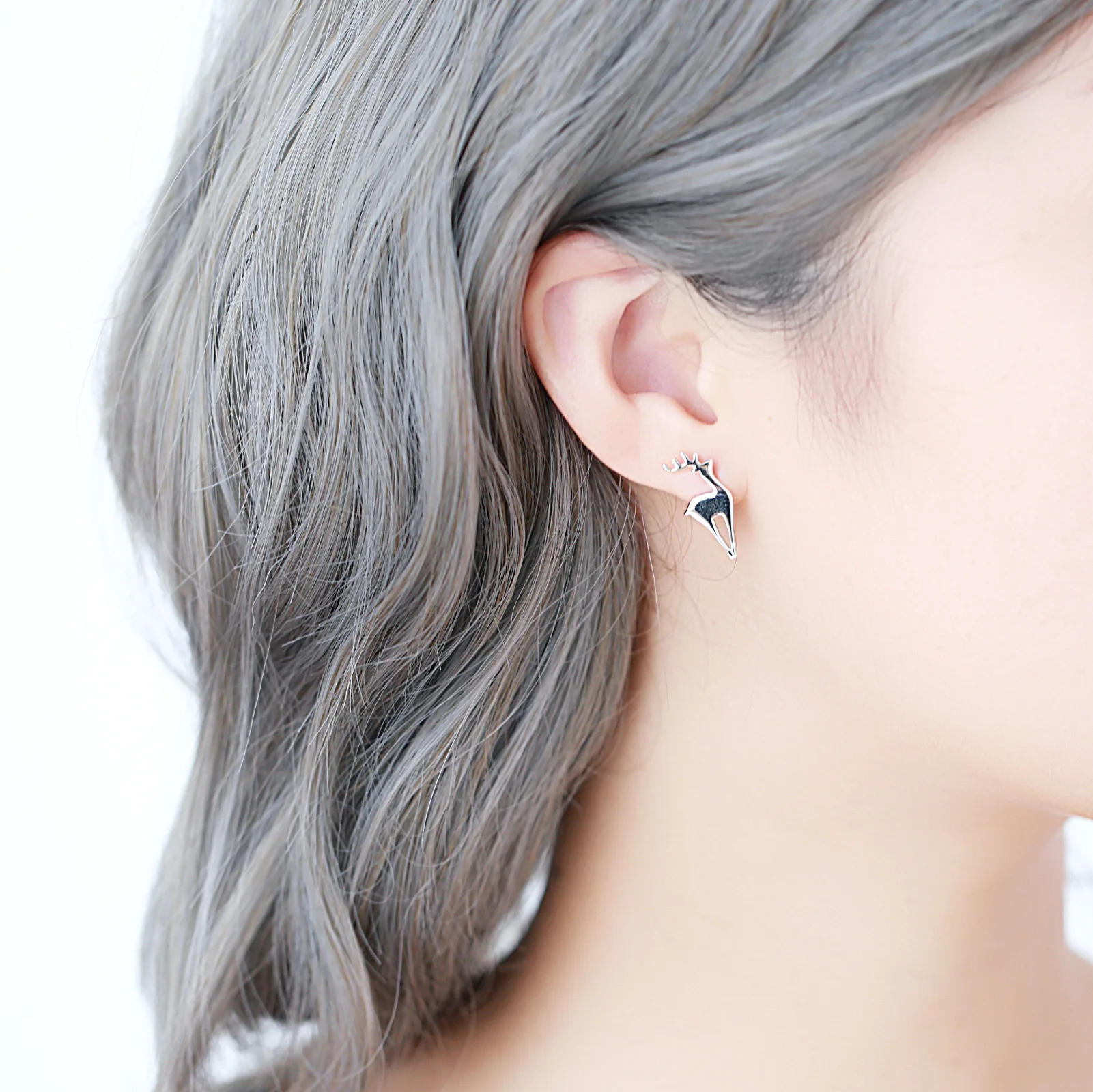 Женские гипоаллергенные серьги гвоздики из серебра 100% пробы|hypoallergenic stud earrings|fashion