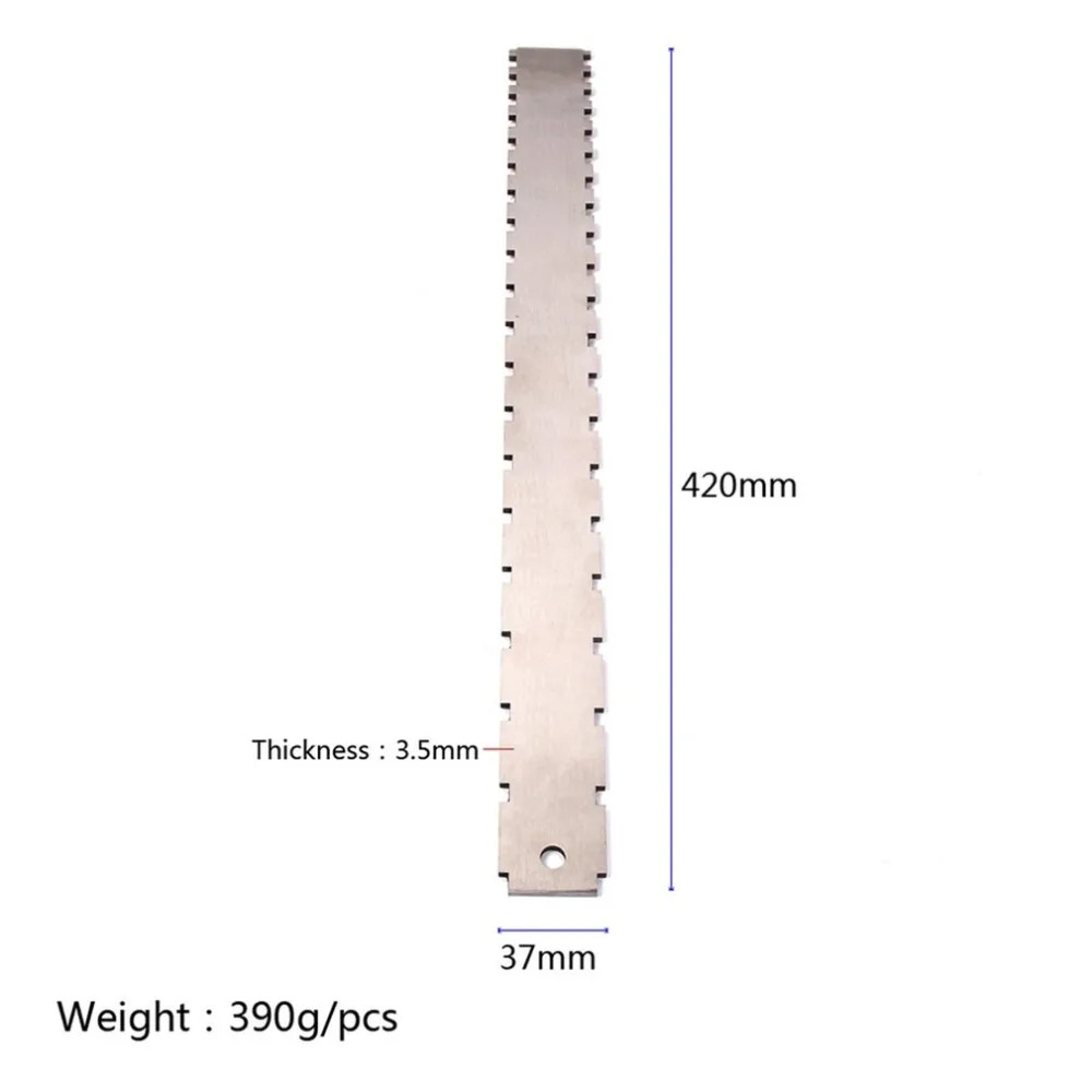 Guitar Neck Notched Straight Edge Luthiers Tool for Most Electric Guitars for Fretboard and Frets Stainless Steel