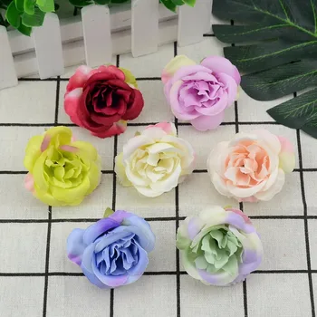 10pcslot Artificial Peony Silk Flower Heads For Wedding Home Decoration DIY Headmade Scrapbooking Wreath Cheap fake flowers