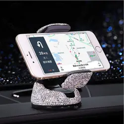 Кристалл алмаза Универсальный автомобильный держатель телефона для iPhone мобильный телефон Автомобильный держатель Стенд Air Vent крепление