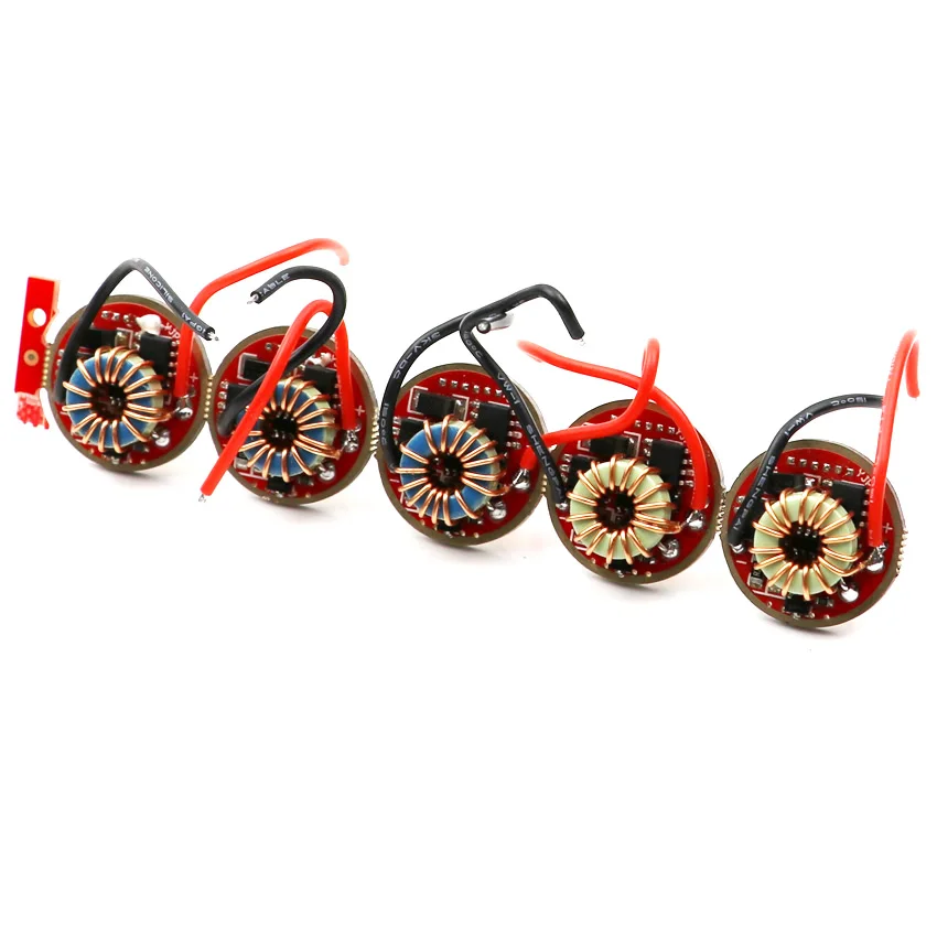

5PCS DIY Flashlight Torch Driver Wide voltage 5.6-9V 2A 5-Mode 22mm Driver Board Integrated circuits for XM-L / XM-L2 T6 U2 LED