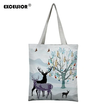 

EXCELSIOR Lovely Animal Women's Bag Casual Tote Female Daily Use Shopping Bag Simple Ladies Single Shoulder Handbag