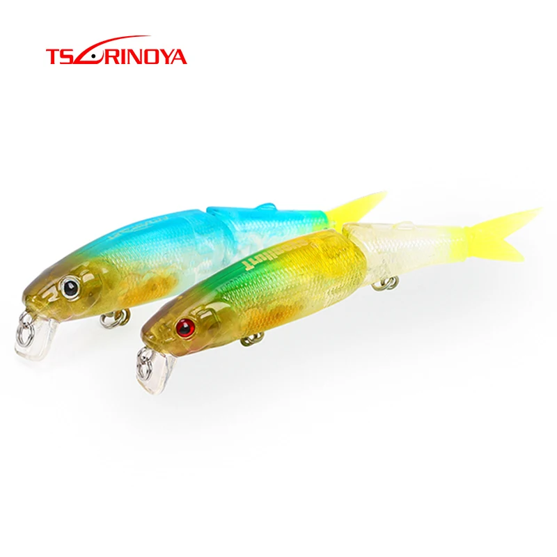 

Trulinoya DW43 Two Segments Minnow Fishing Lure Bait 88mm 7.2g Diving 1.2m Artificial Bait Hard Wobbler Fishing Tackle