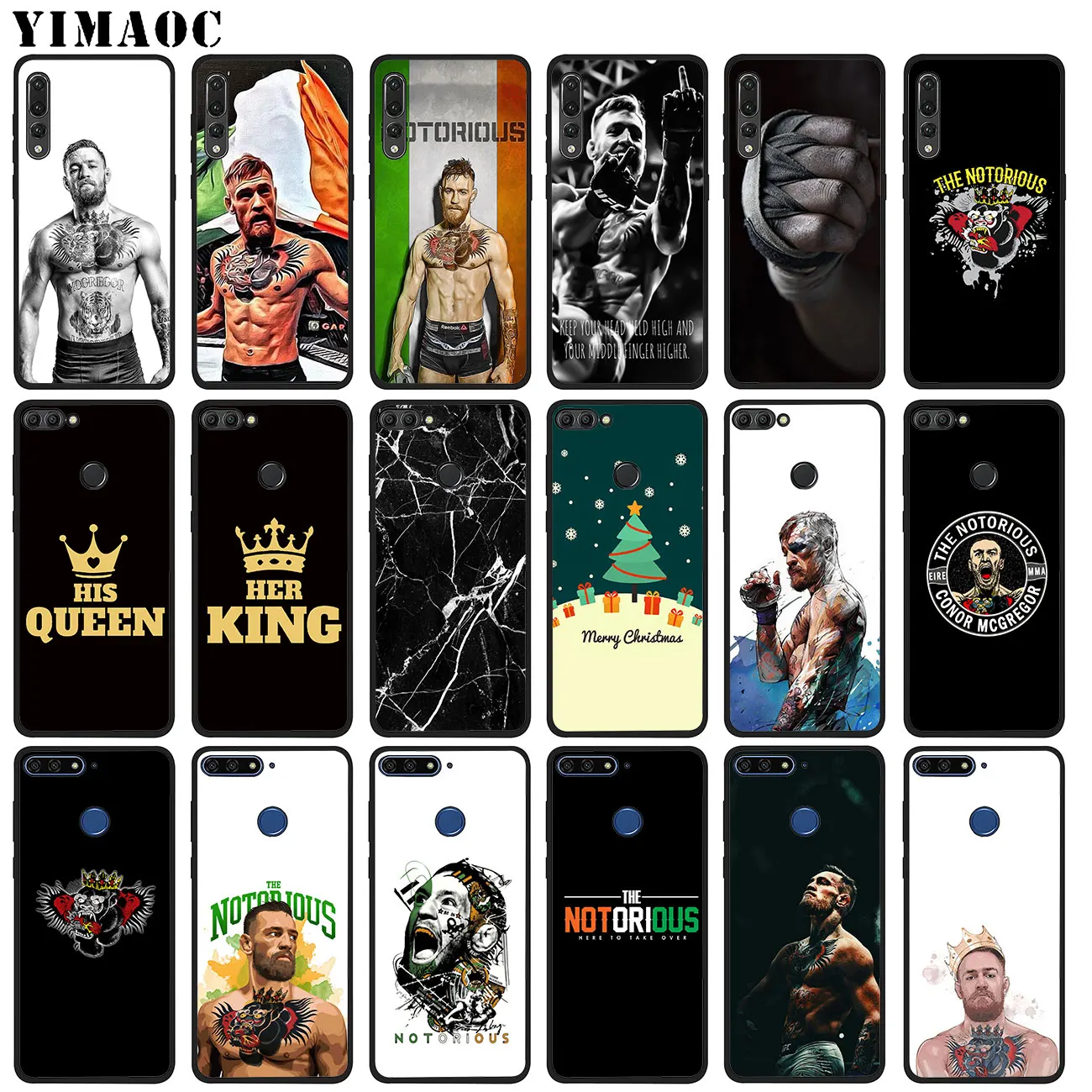 Мягкий силиконовый чехол YIMAOC Conor McGregor для Huawei P20 Pro P10 P9 P8 Lite Mini 2017 P Smart Z 2019 черный из