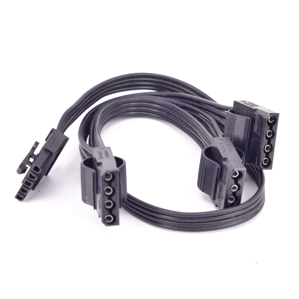 5Pin 1 to 3 Port Peripheral 4Pin Molex IDE 5P PSU Power Supply Cable for Cooler Master G750M G650M G550M Modular power cable