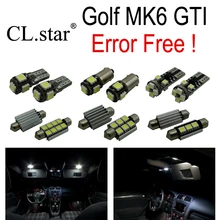 11 шт. Х canbus ошибка бесплатно для Volkswagen VW GOLF 6 MK6 GTI MKVI СВЕТОДИОДНЫЕ лампы Интерьер Свет Комплект Пакет (2010-2014)