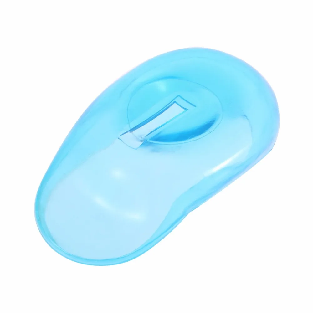 2 шт. для покраски волос в салоне прозрачный синий силиконовое покрытие для уха щит Парикмахерская анти-окрашивание наушники для женщин