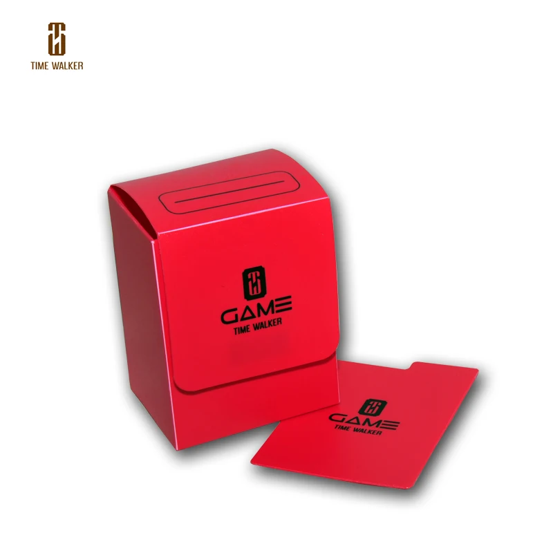 Коробка для хранения Time Walker, палубная коробка для карт MGT, палубная коробка для хранения карт для Magic/Poke/Yugioh/Cardfight Vanguard - Цвет: Красный