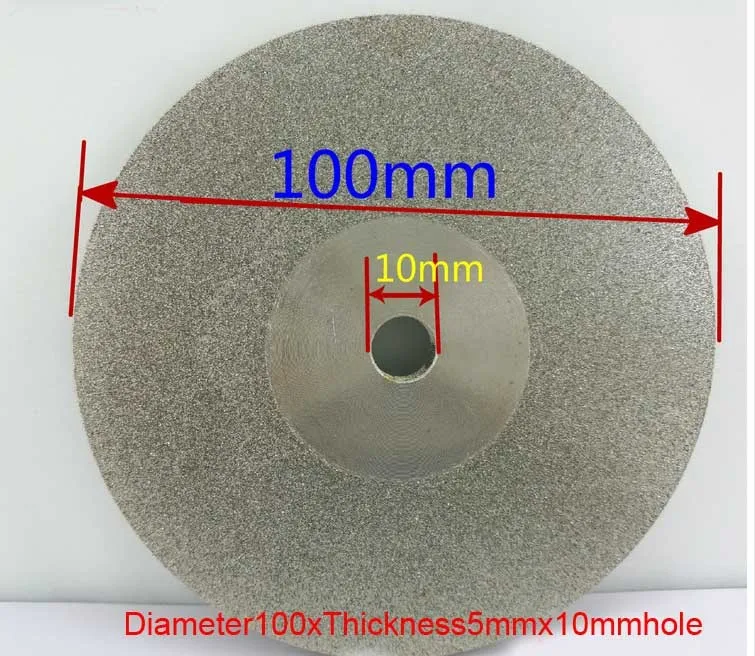 1 часть 4 дюйма ый алмазных колеса диаметром 100 мм отверстие 10 мм 1A1 плоскую форму для вольфрама Агат камень TZ73