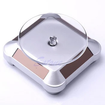 

Solar Showcase 360 Rotating Turntable Jewelry Watch Ring Phone Display Stand