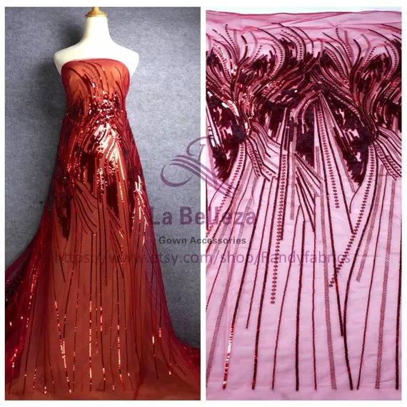 Высококачественная Серебристая/синяя/винная блестка металлическая на белой сетке/сетчатая Кань с кружевом для вечернего платья/шоу платье 130 см по двору